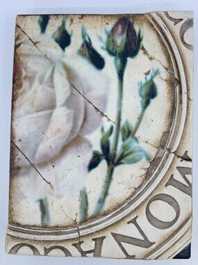 vintage sid dickens "monaco" t-93 memory block aged patina distressed retired